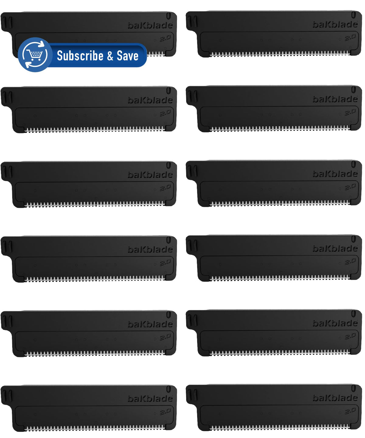 baKblade cartouches Dryglide: rasage fluide pour 2.0 et 3.0