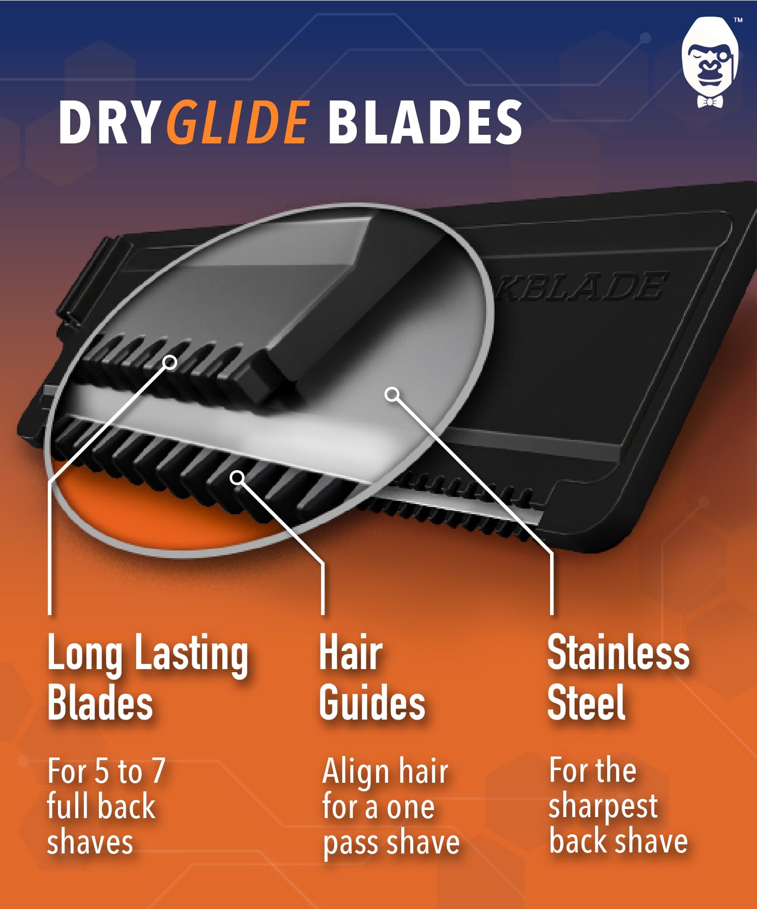 baKblade cartouches Dryglide: performance constante lors du rasage