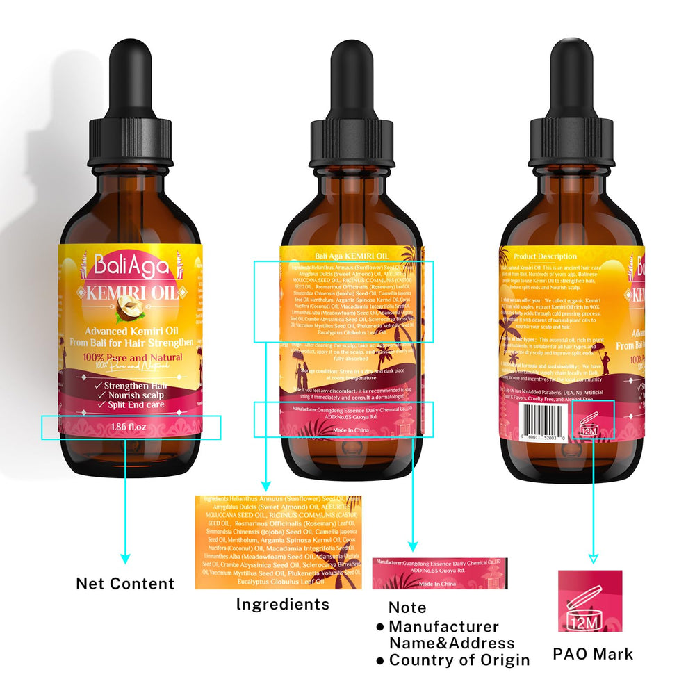 Bali Aga Kemiri Oil – flacon pratique pour toute la famille