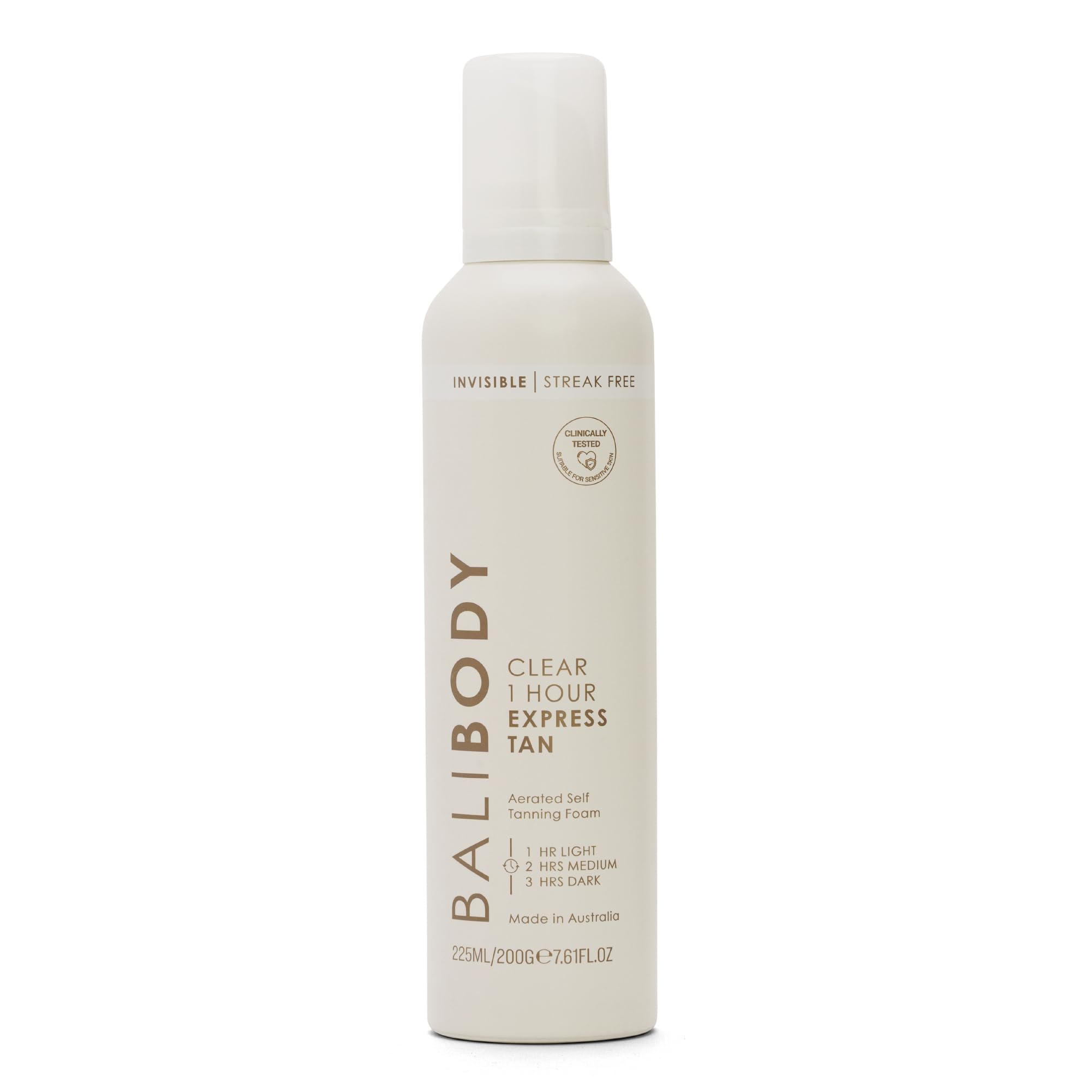 Bali Body Clear 1H Express auto-bronzant - versement de la bouteille, bronzage rapide et naturel
