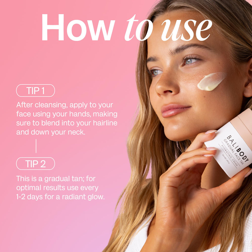 Bali Body Gradual Face Tan – fabriqué en Australie, à Melbourne, avec des procédés éthiques.