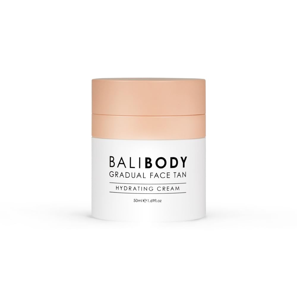 Bali Body Gradual Face Tan – crème-visage, teint progressif et hydratation durable.