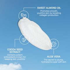 Bali Body Gradual Face Tan – ingrédients d'amande douce pour nourrir la peau.