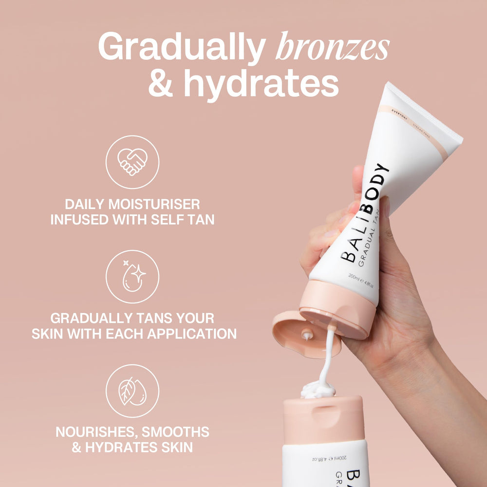 Teinte progressive et naturelle Bali Body Gradual Tan bronzer quotidien
