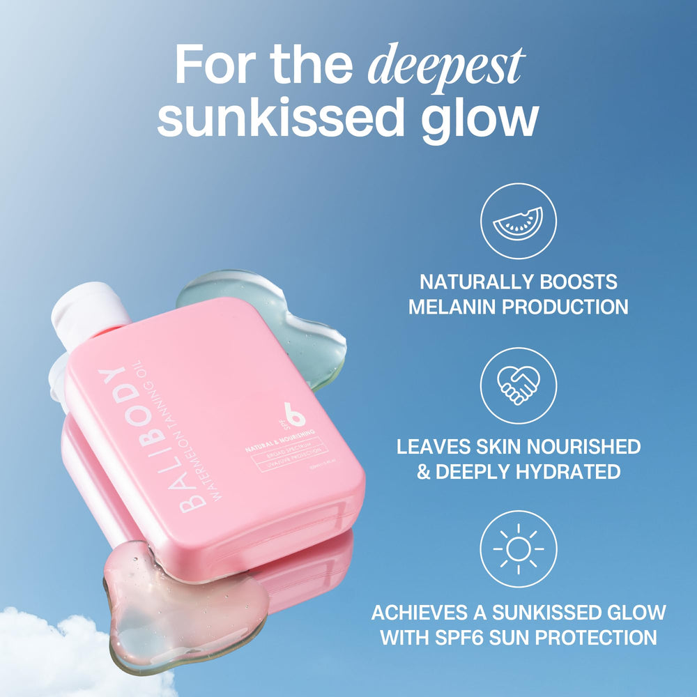 Graine de pasteque Bali Body Watermelon SPF6, extrait nourrissant pour la peau.