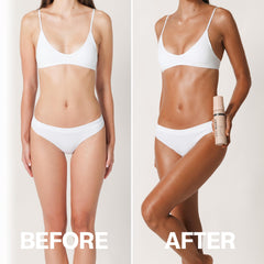 Mousse Bali Body Ultra Dark, texture légère qui s'applique sans traces.