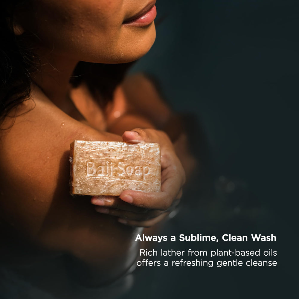 Coffret Bali Soap batik, présentation élégante pour cadeau.
