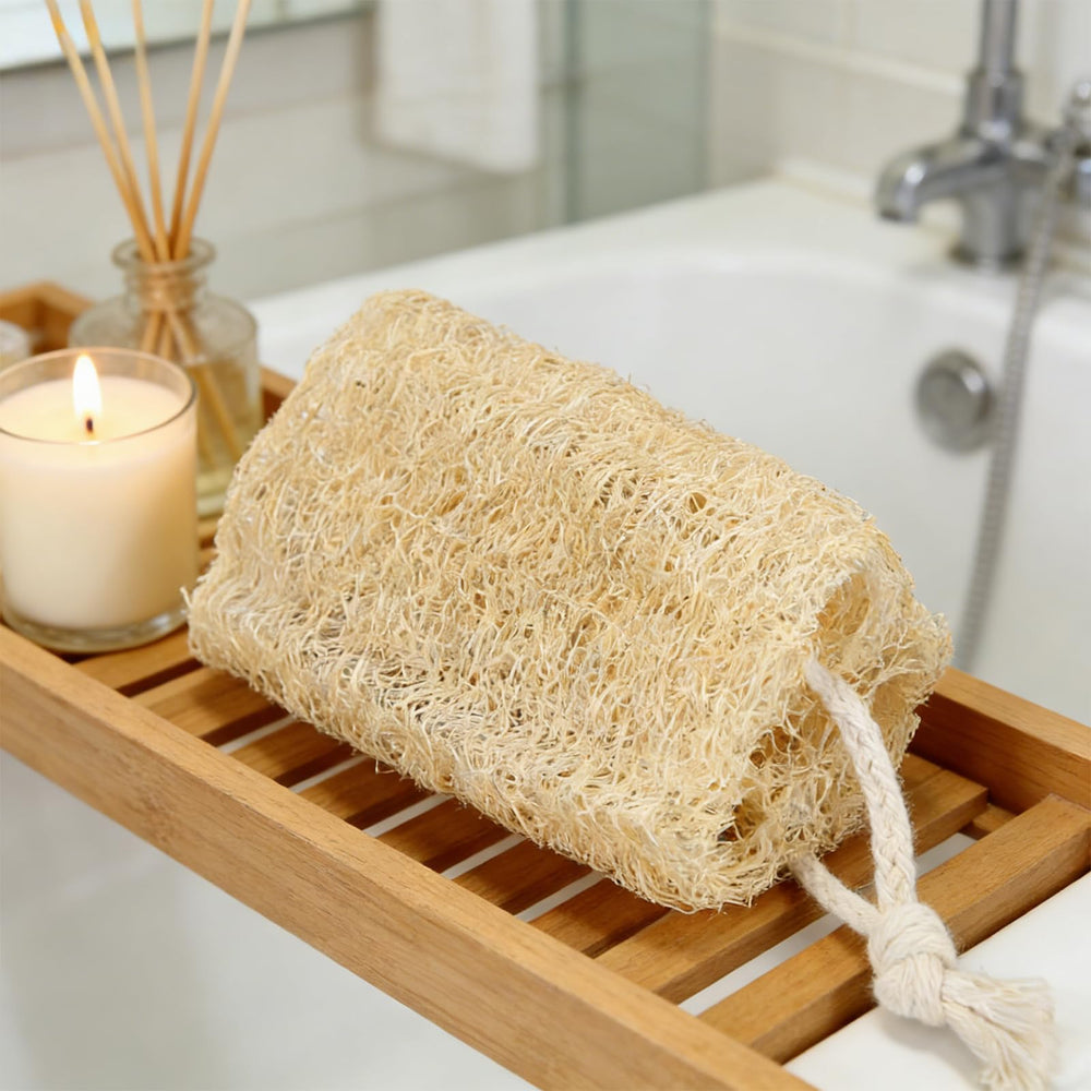 Balifeel Éponge Loofah – absorption et mousse avec savon