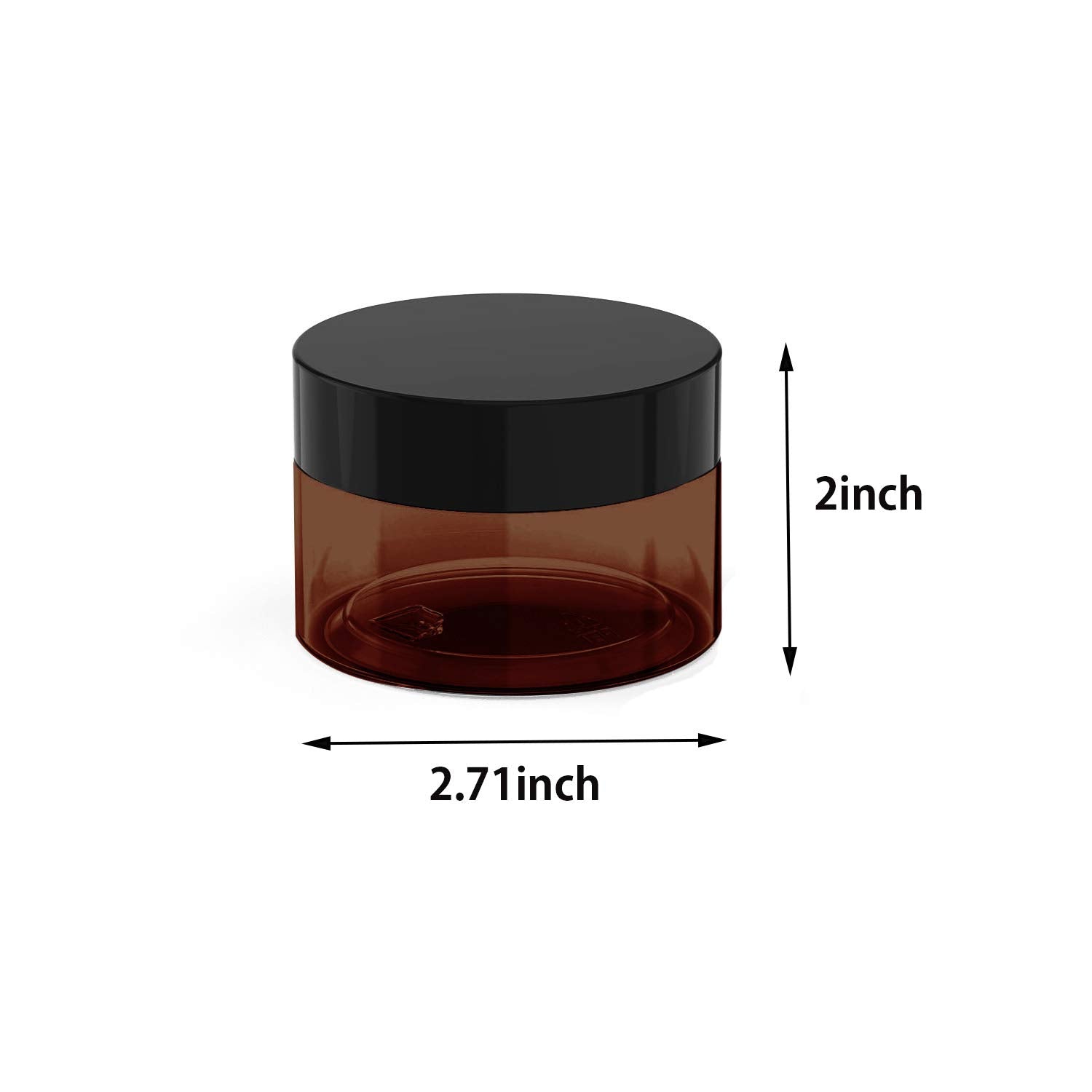 BallHull pot cosmétique ambré 4 oz, joint d étanchéité anti fuite