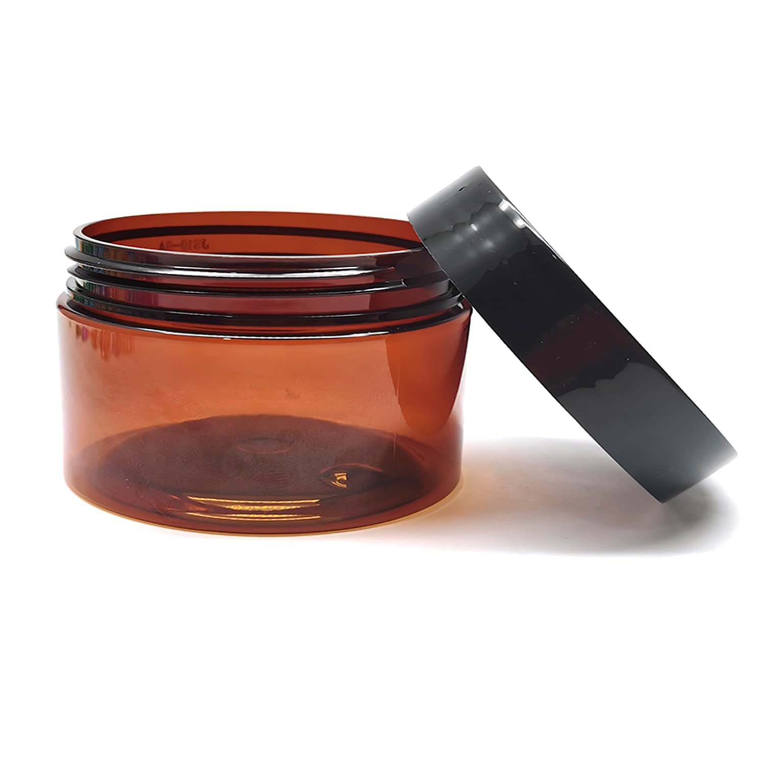 BallHull pot cosmétique ambre 4 oz, hauteur 2 pouces