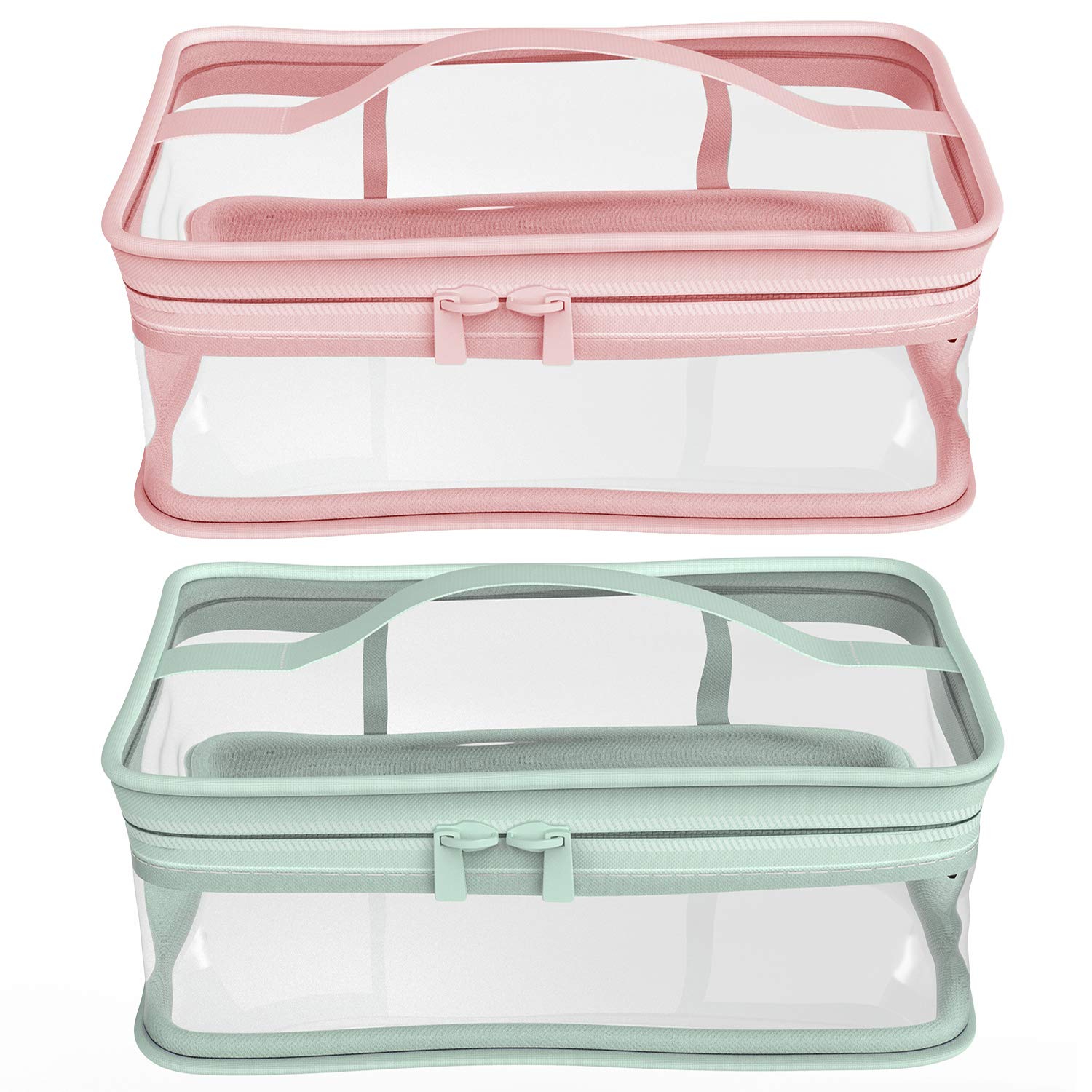 BallHull trousse maquillage rose avec fermeture éclair, parfaite pour organiser en voyage.