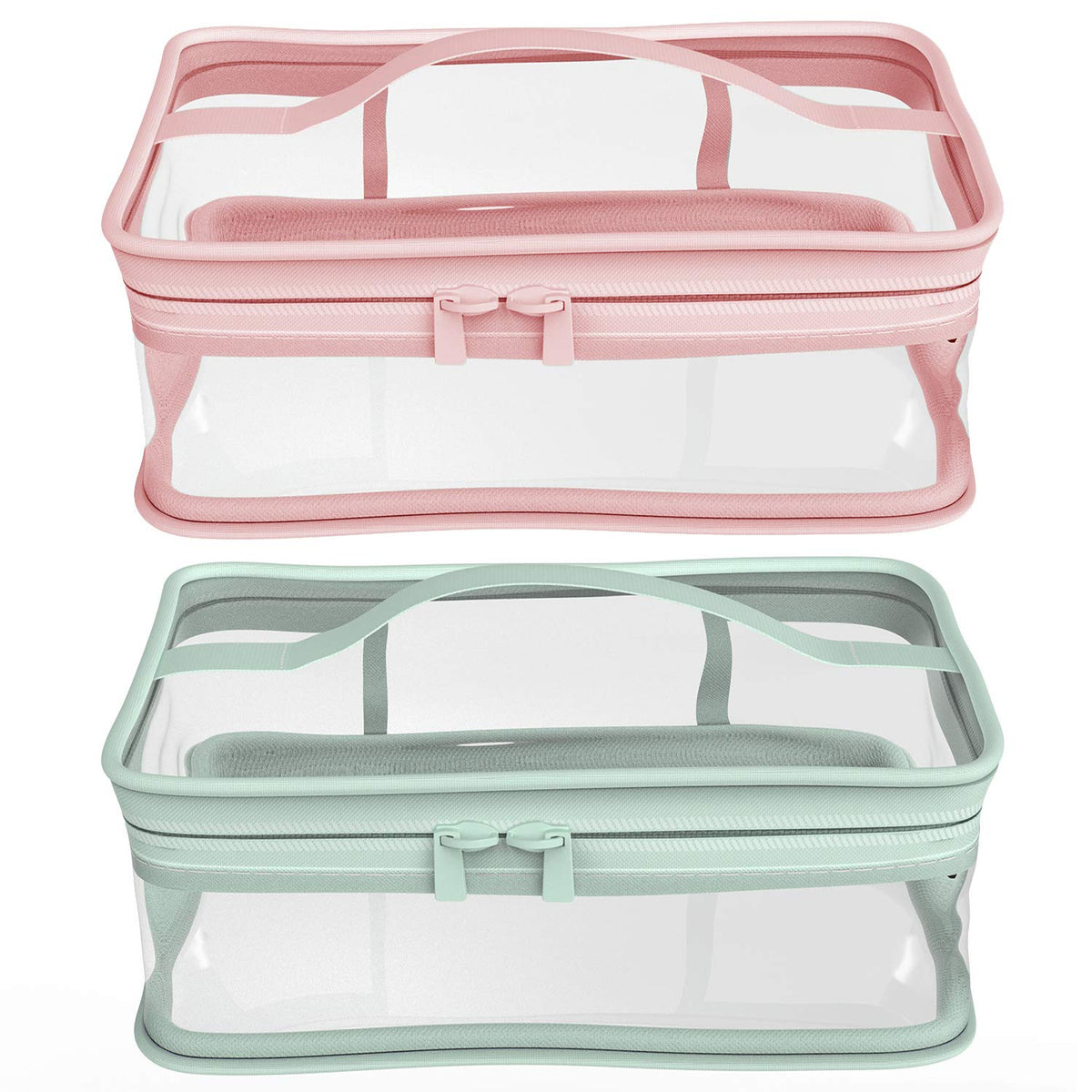 BallHull trousse maquillage rose avec fermeture éclair, parfaite pour organiser en voyage.