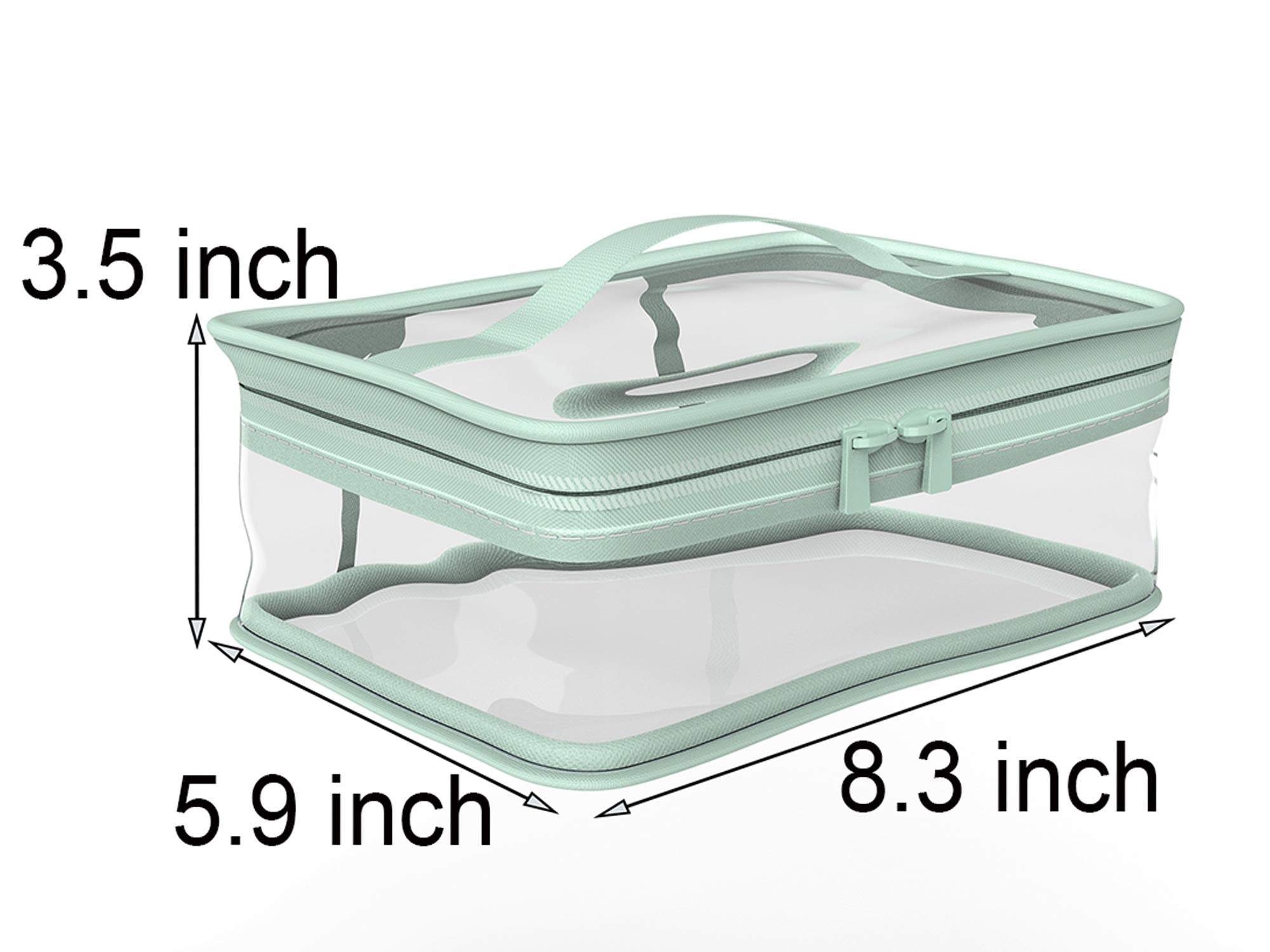 BallHull trousse maquillage transparente PVC, visibilité totale des articles.