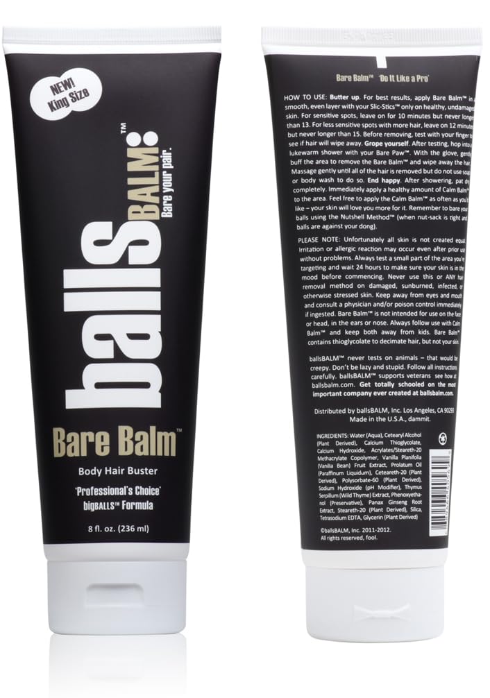 Ballsbalm Baume Nu, tube 236 ml prêt à l’emploi pour l’entretien corporel.