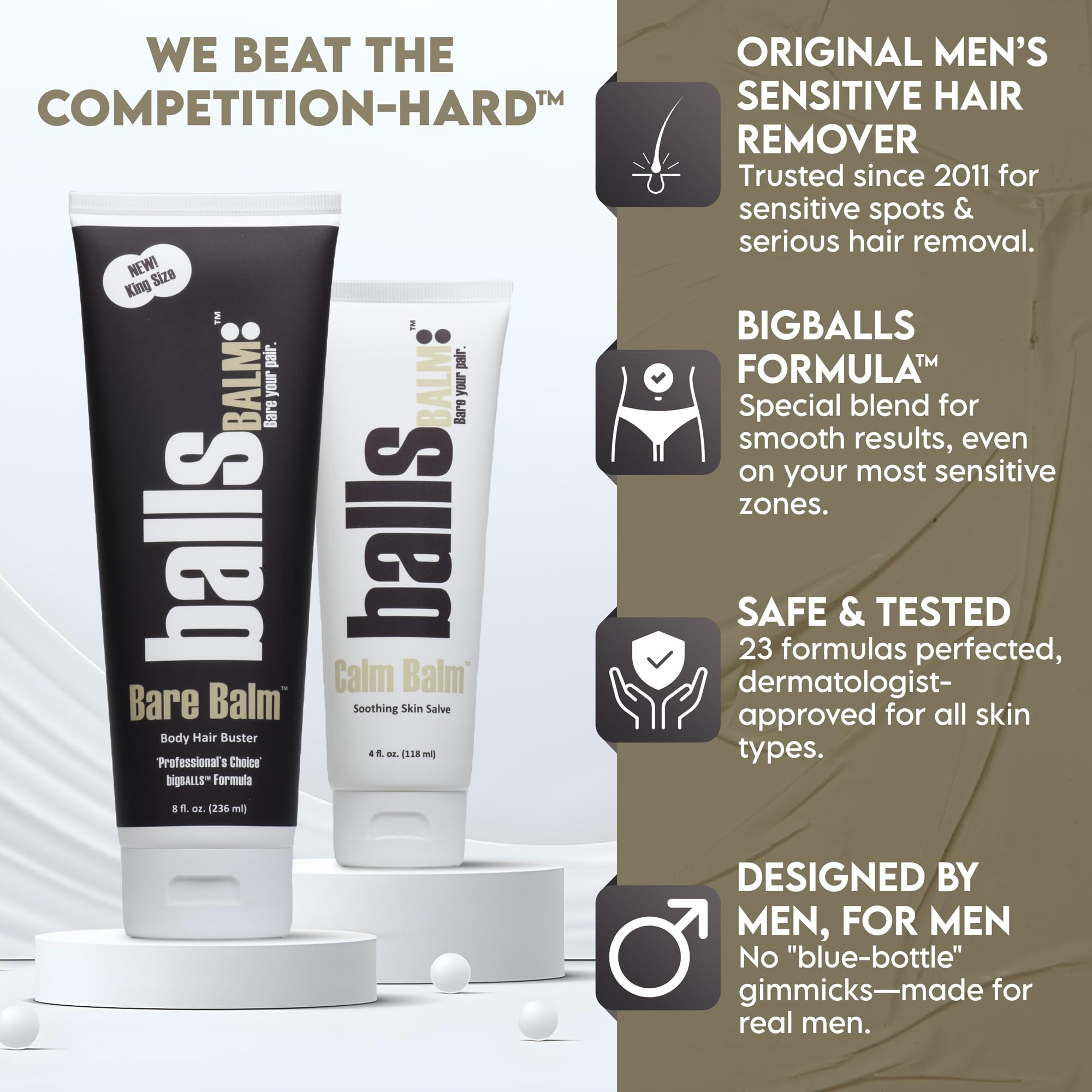Ballsbalm Baume Nu, zone sensible: soin ciblé et respectueux.