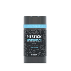 Ballsy Pitstick Charbon Actif texture lisse pour une application discrète et efficace.