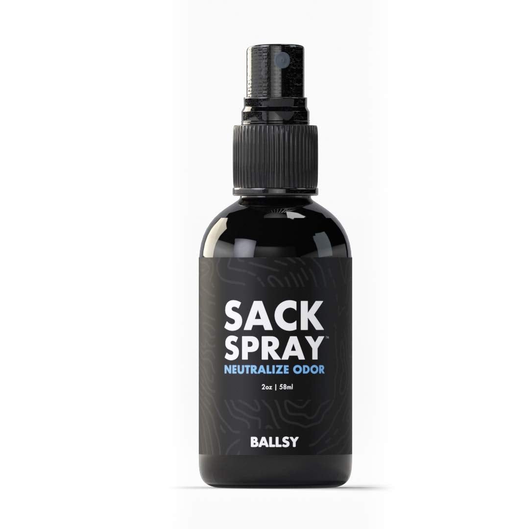 Ballsy Spray Corps Zone Intime, bouteille 2oz, rafraîchir et neutraliser les odeurs.