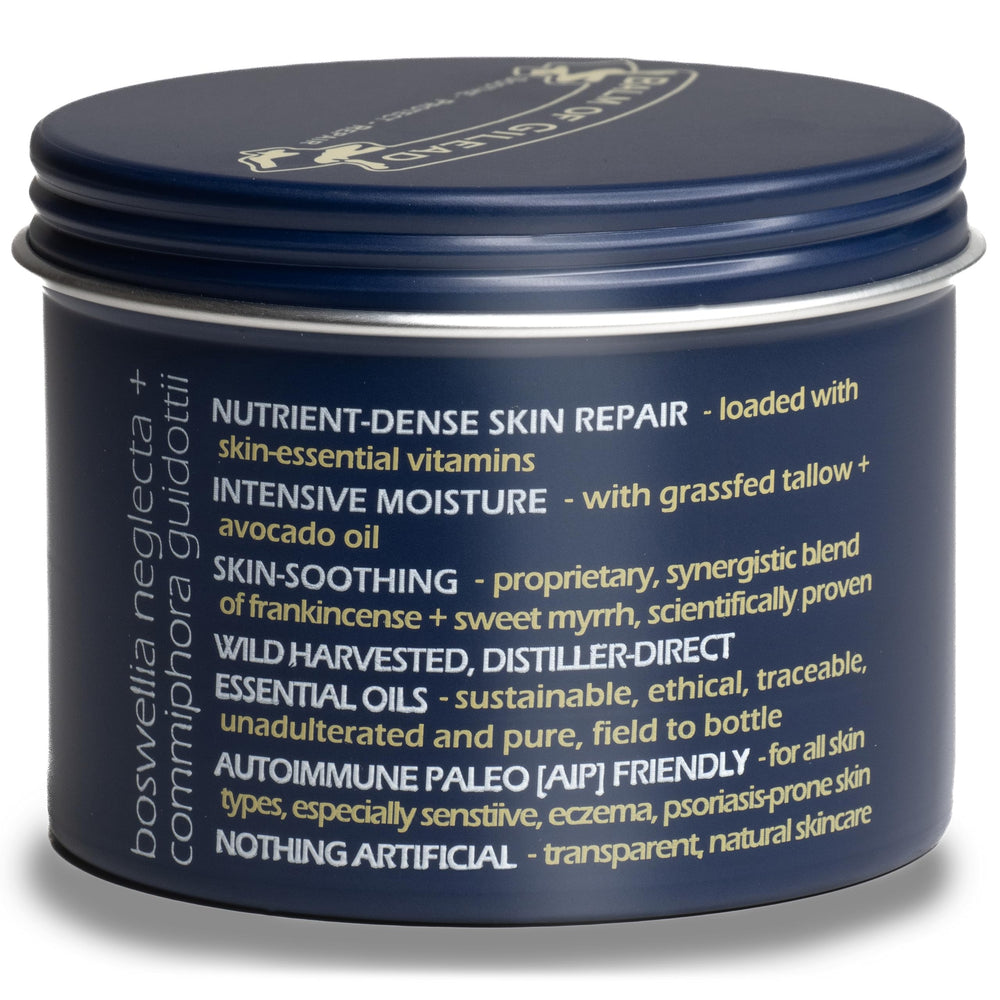 BALM OF GILEAD – crème pieds huiles distillées, texture légère et hydratante.