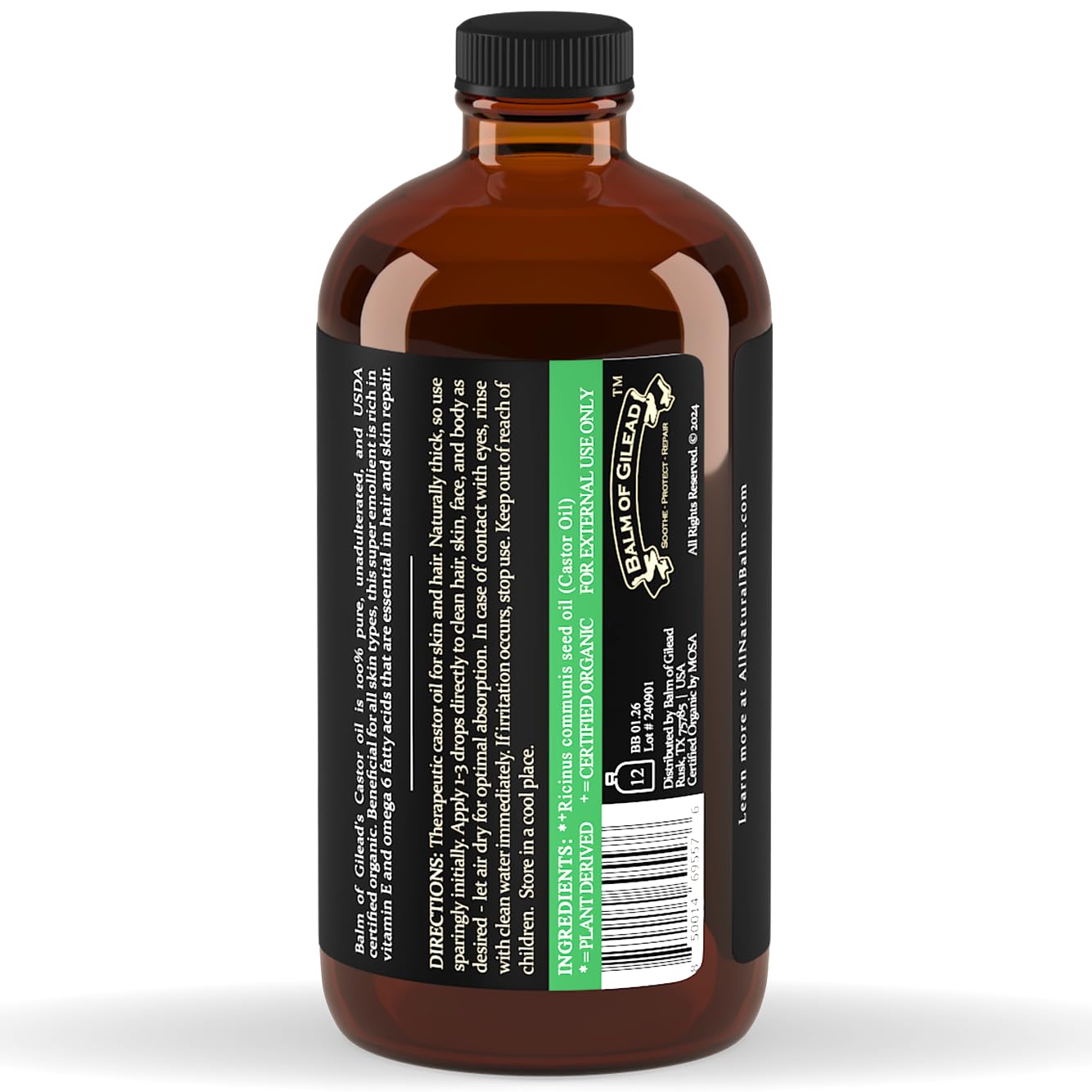BALM OF GILEAD huile de ricin – usage familial doux et polyvalent