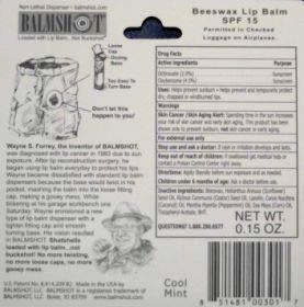 Balmshot format a emporter, pratique en interieur et exterieur.