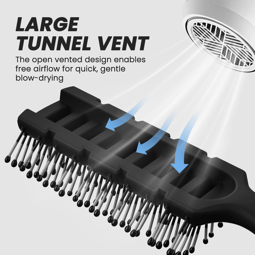 BALON brosse cheveux demelage-doux: démêlage sans tiraillement grâce aux poils arrondis.
