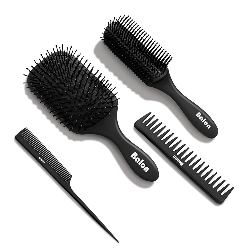 BALON brosse paddle démêle en douceur les cheveux mouillés.