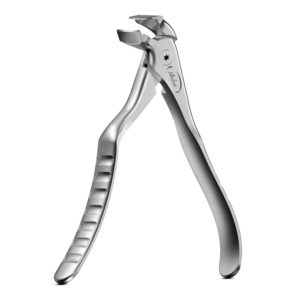 Baluca coupe-ongles ergonomique avec prise longue, facilité d'utilisation pour seniors.