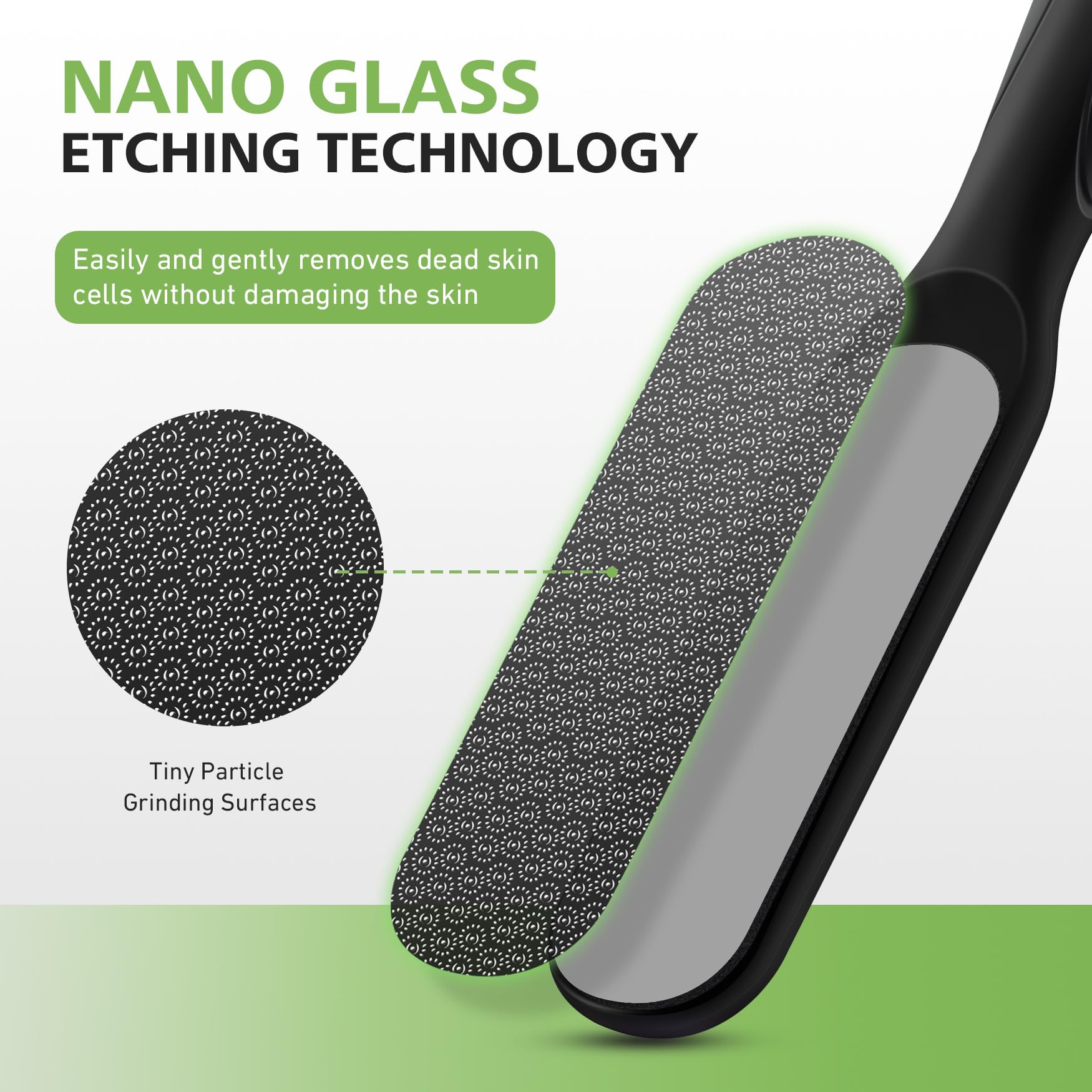 Baluca Gomme-Pied Nano Verre, emmanche ergonomique pour une prise en main précise