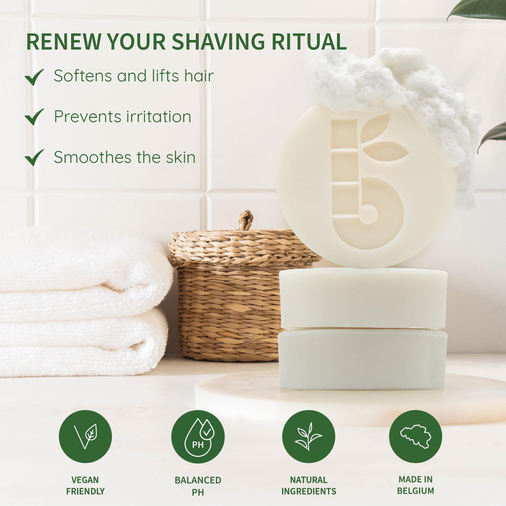 Savon Bambaw à l’aloe vera hydratant et apaisant pour le rasage.