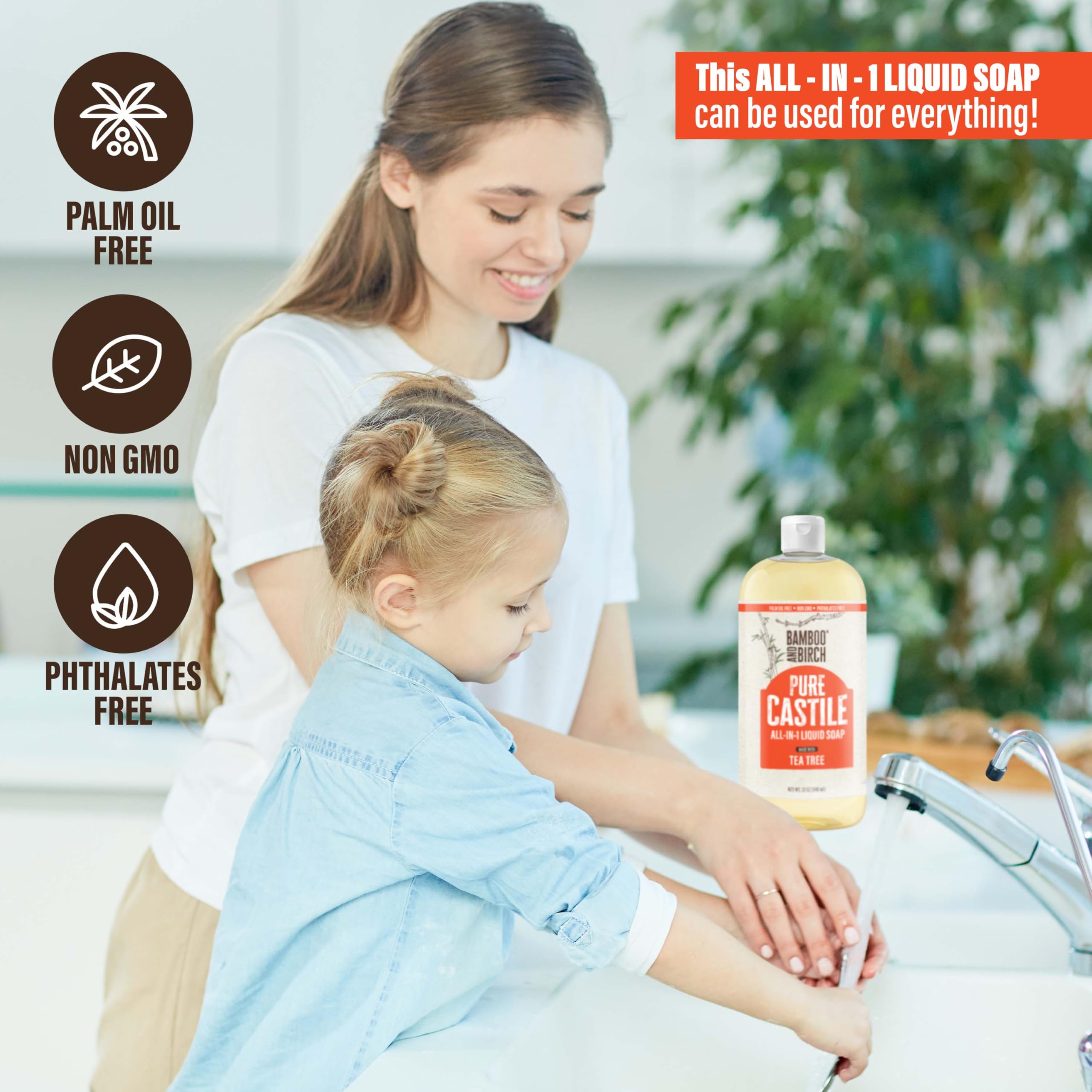 Peau sensible: douceur hydratante avec savon Castile liquide