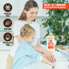 Peau sensible: douceur hydratante avec savon Castile liquide