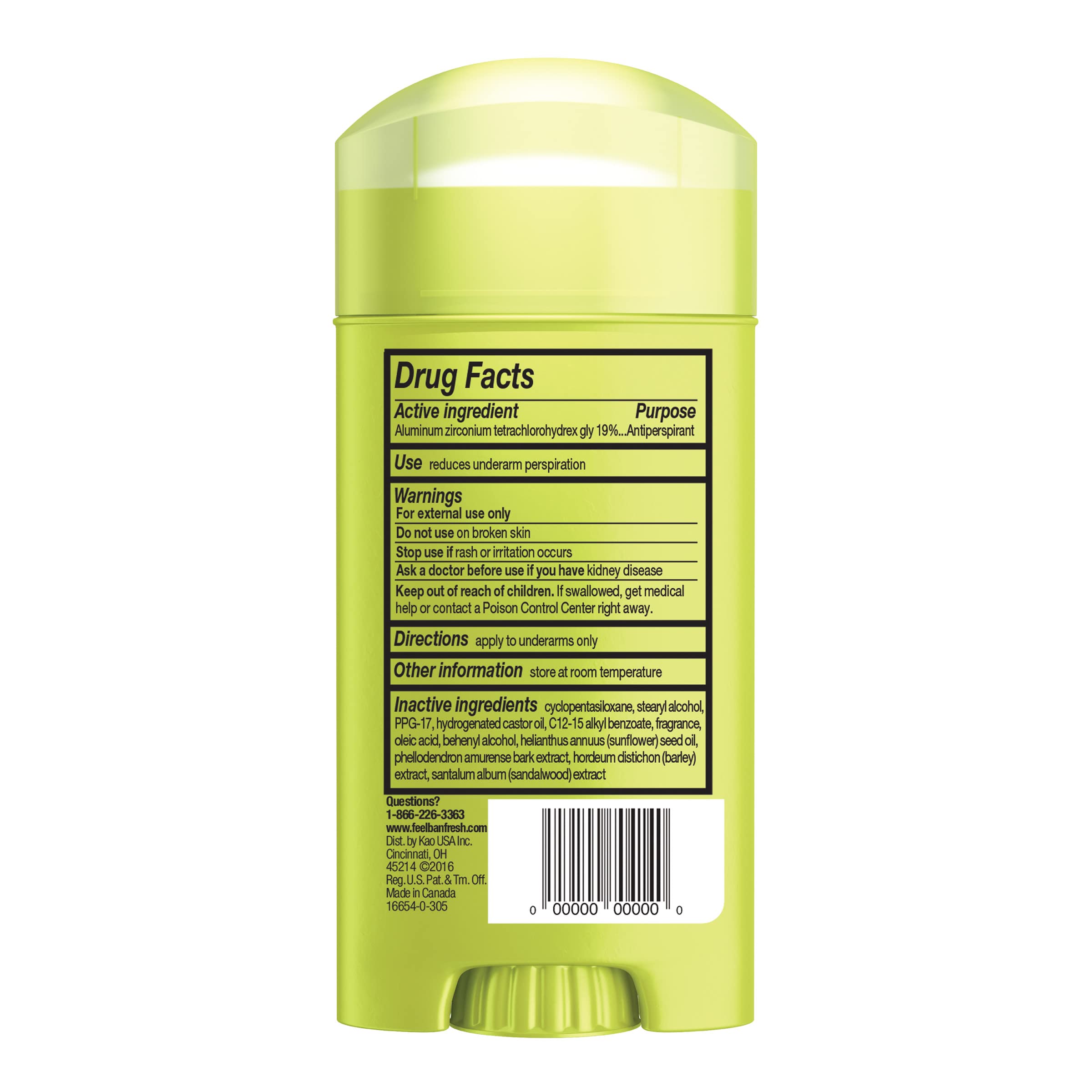 Ban Déodorant Invisible Forme Solide, bouteille, pratique et fiable.
