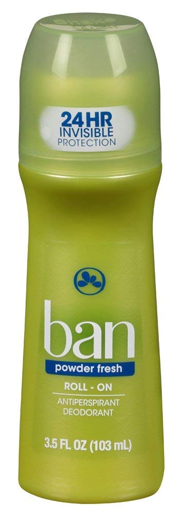 Ban Déodorant Roll-On Poudre Fraîche, flacon de 103 ml pour une fraîcheur durable