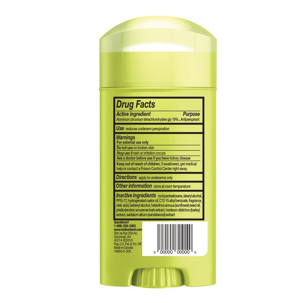 Ban déodorant invisible fraicheur-douche: application claire et peau nette tout au long de la journée.