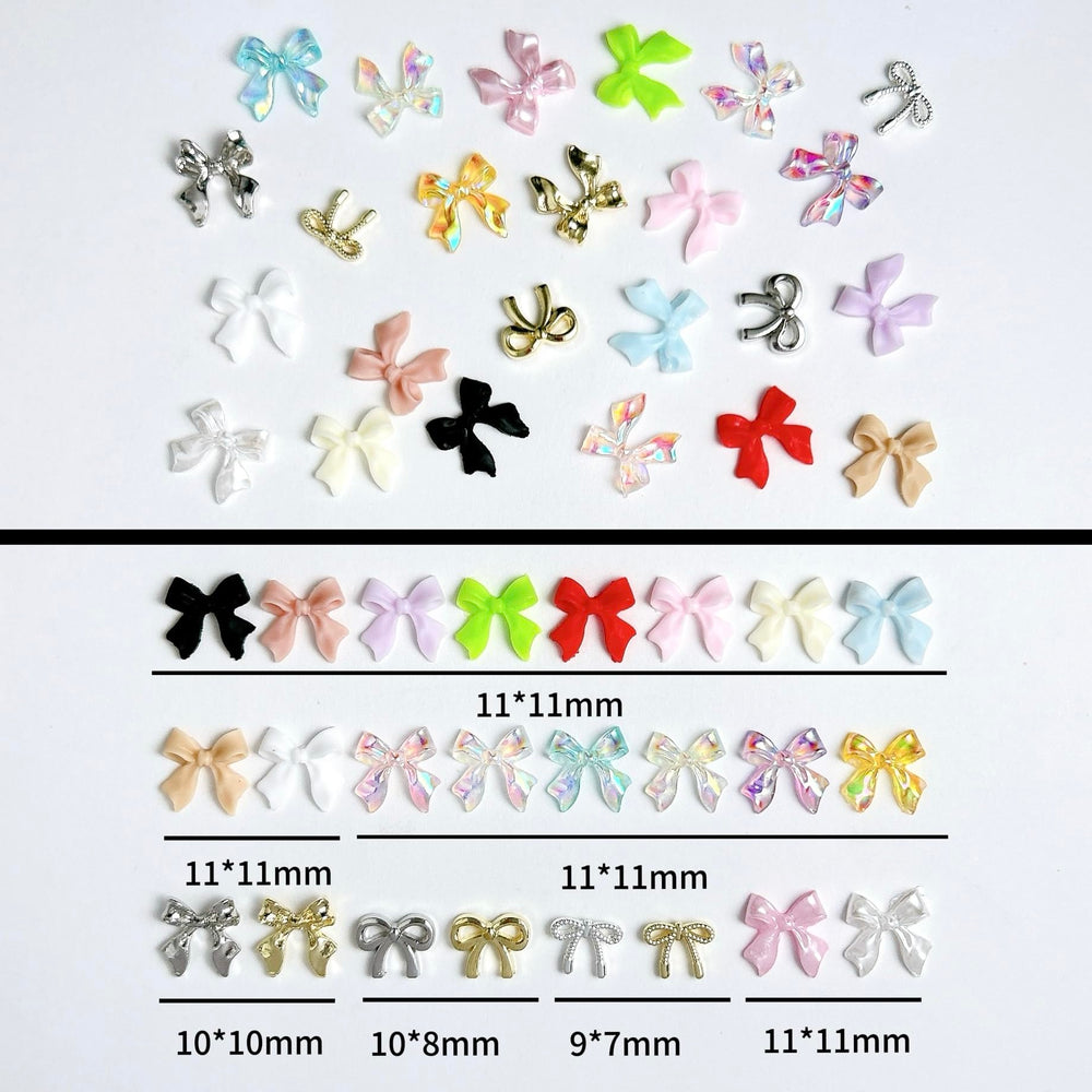 BANA ART bow charms ongles multicolores, possibilités créatives pour le design des ongles