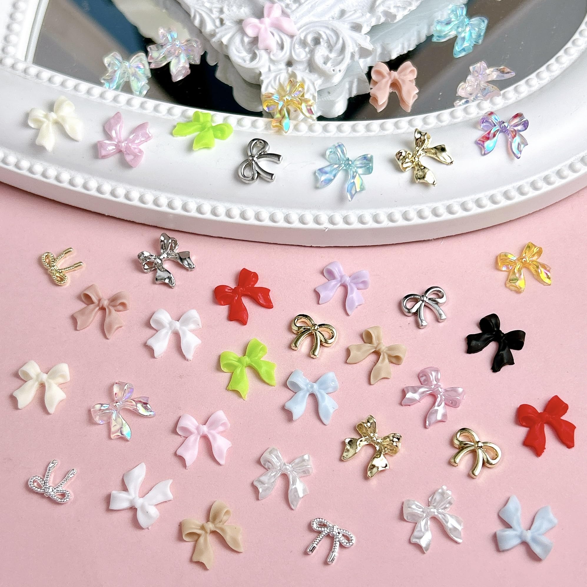 BANA ART décorations bow ongles polyvalentes, idéales pour le design des ongles et le bricolage