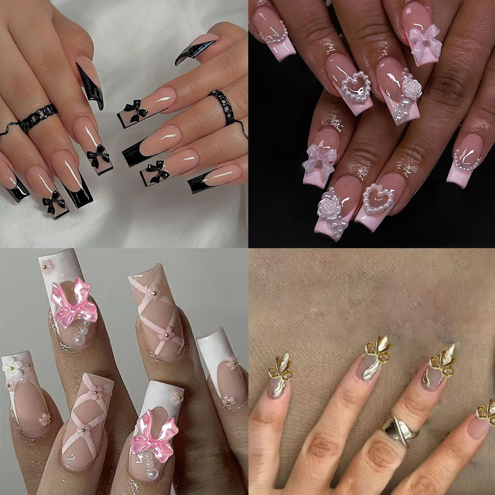 BANA ART étui charmes bow ongles 24 compartiments, rangement clair et pratique