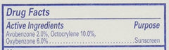 Baume lèvres Banana Boat SPF45 avec vitamine E, soin nourrissant.