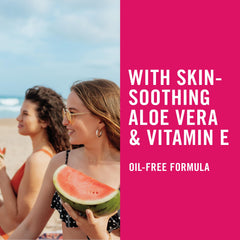 Banana Boat Summer Color – ingrédients Aloe Vera et Vitamine E pour soin et douceur.