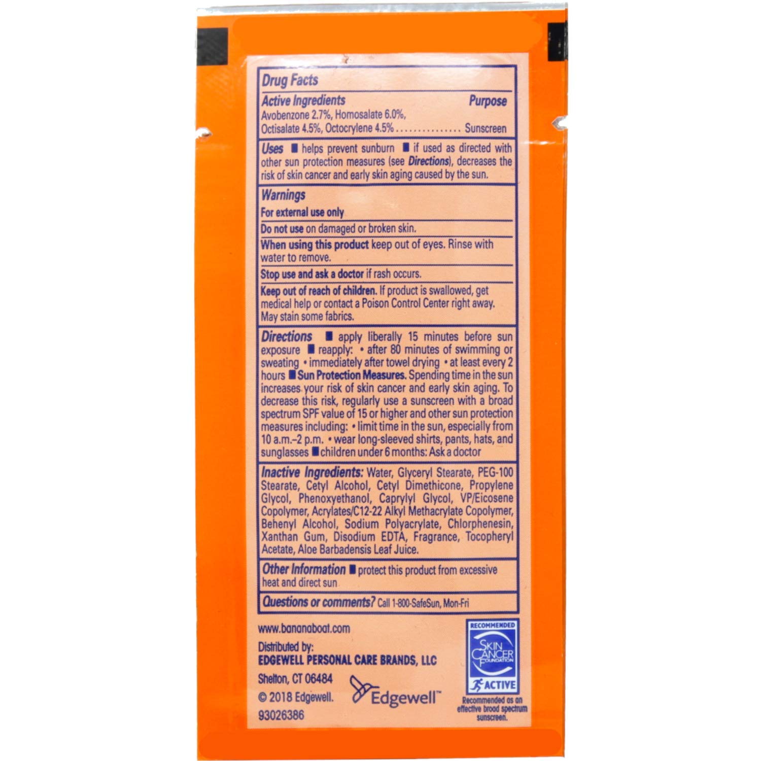 Banana Boat Sport crème solaire SPF30 – paquets voyage faciles à transporter et usage en déplacement