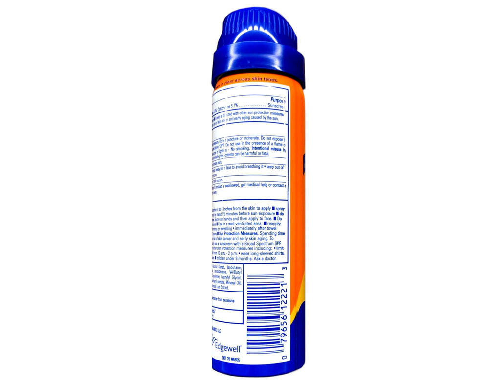 Banana Boat Sport SPF30 étiquette SPF30 et protection UVA/UVB