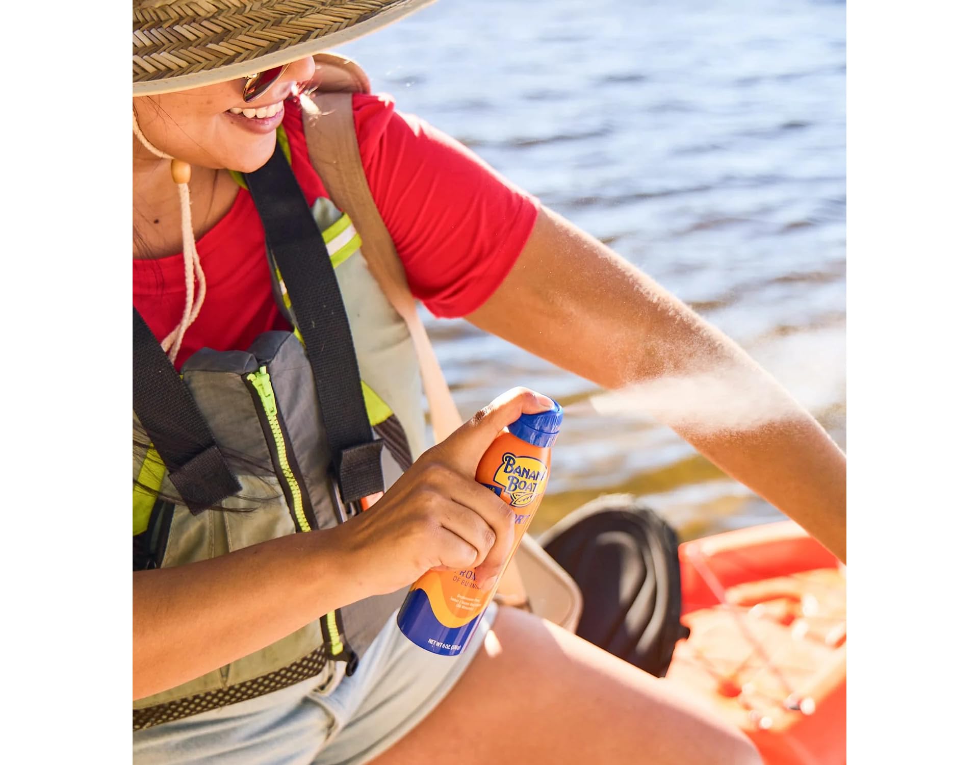 Banana Boat Sport SPF30 utilisation en plein air lors d’activités sportives