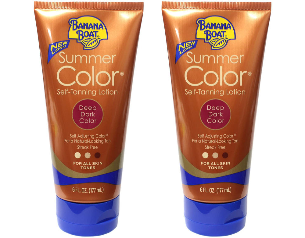 Banana Boat Summer Color: bouteille de lotion auto-bronzante offrants une couleur profonde.