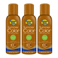 Banana Boat autobronzant en pulvérisateur pour une application uniforme sous tous les angles.