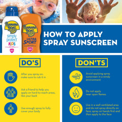 Banana Boat Kids SPF100 - Spray prêt à l’emploi pour les activités