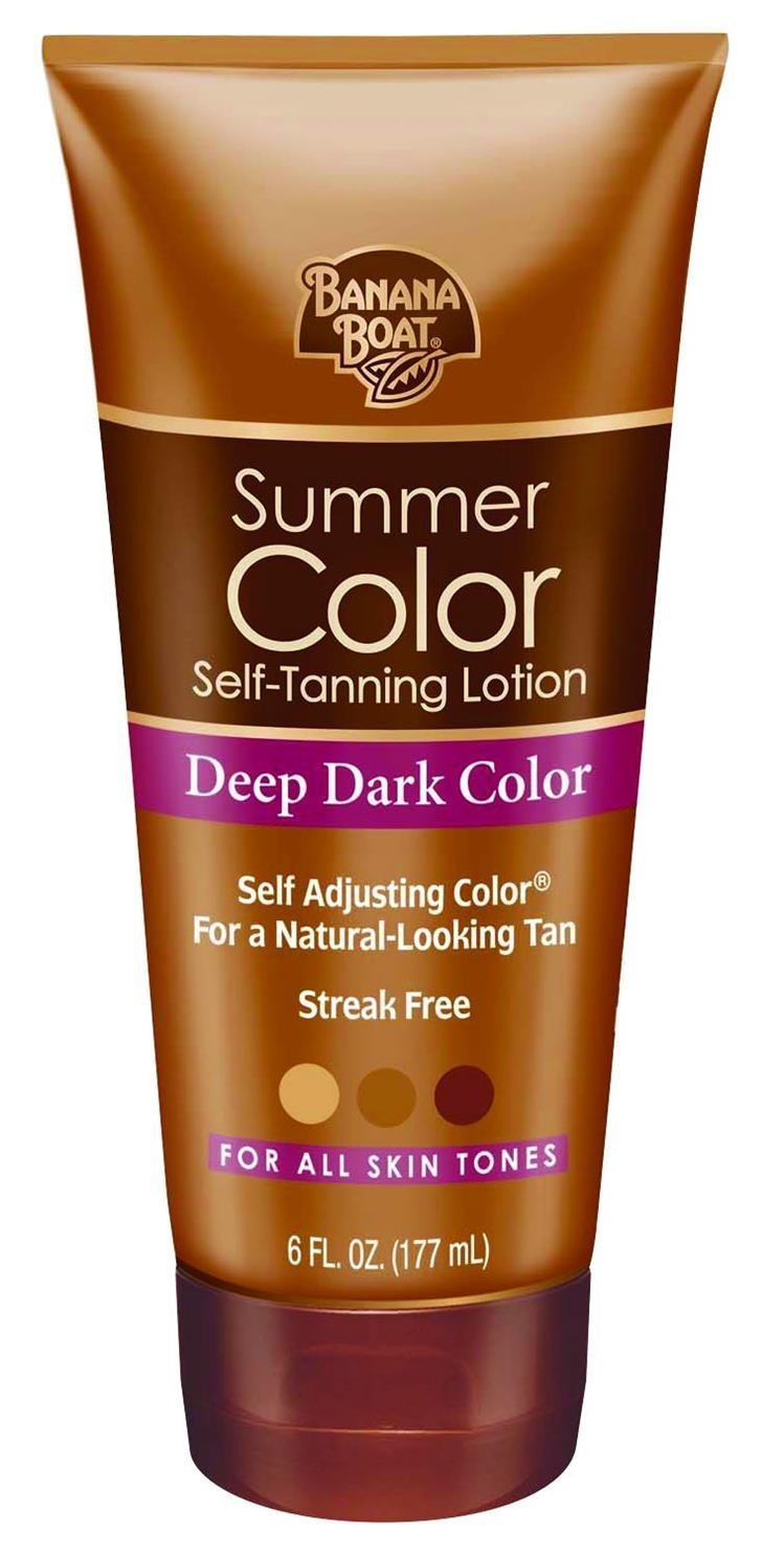 Banana Boat Summer Color flacon-application pour un bronzage homogène.
