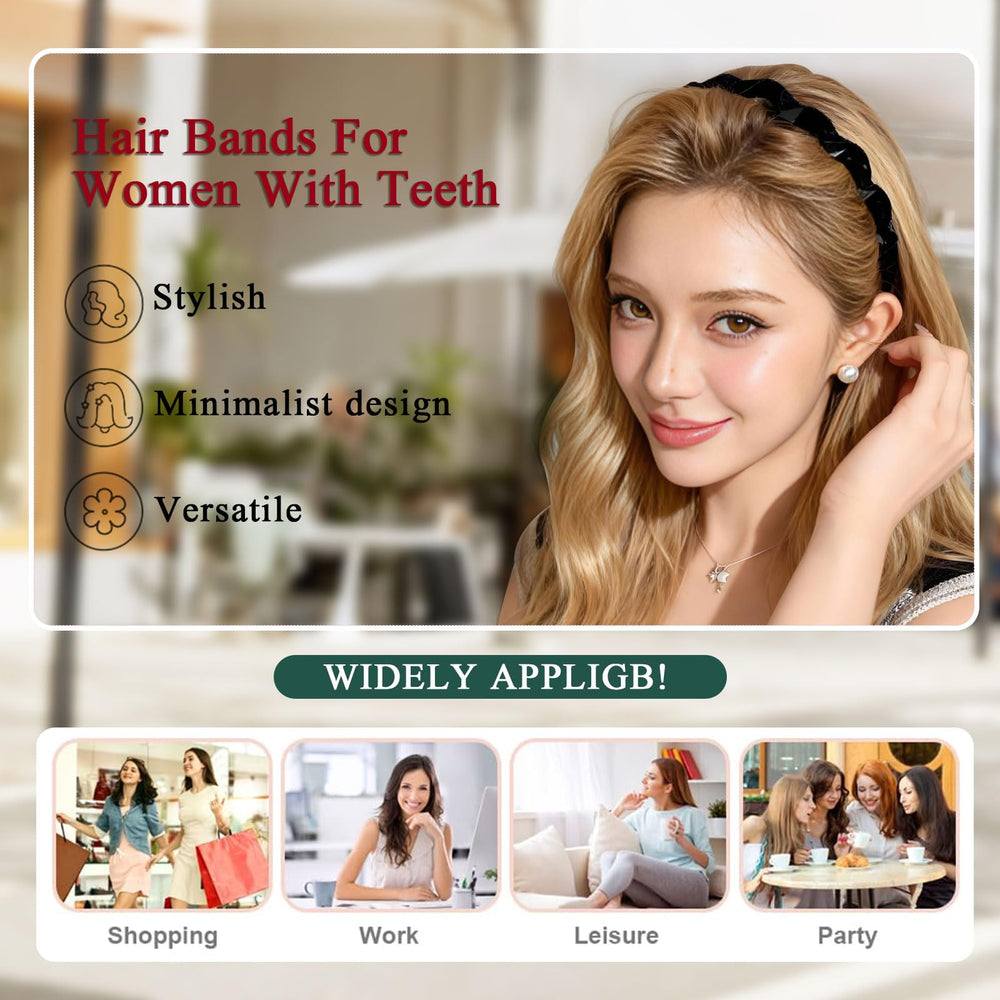 Bandeau polyvalent, parfait pour soin du visage et maquillage.