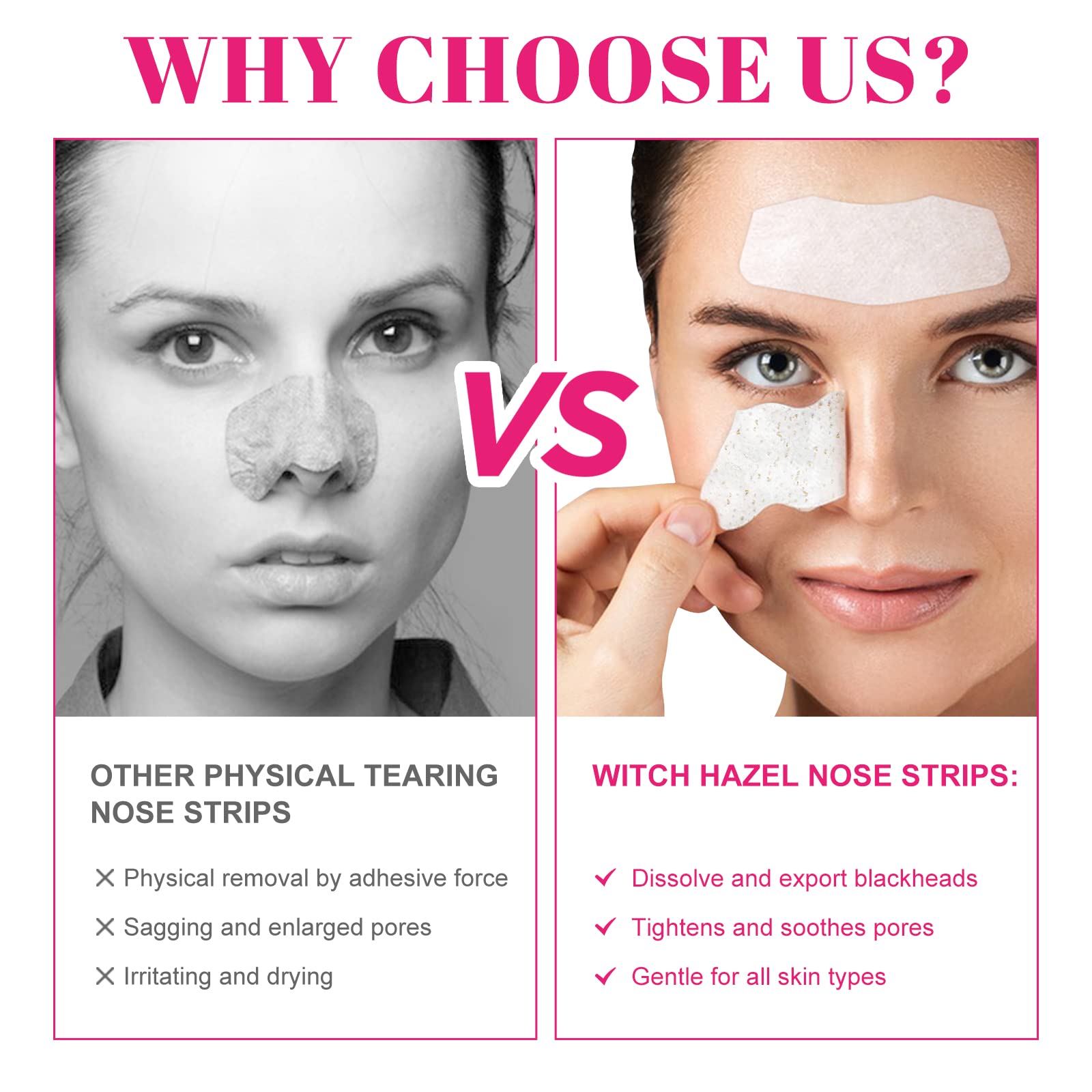 Bandes nez charbon naturel — application sur le nez pour capturer les impuretés.