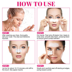 Bandes nez charbon naturel — séchage rapide pour une manipulation aisée.