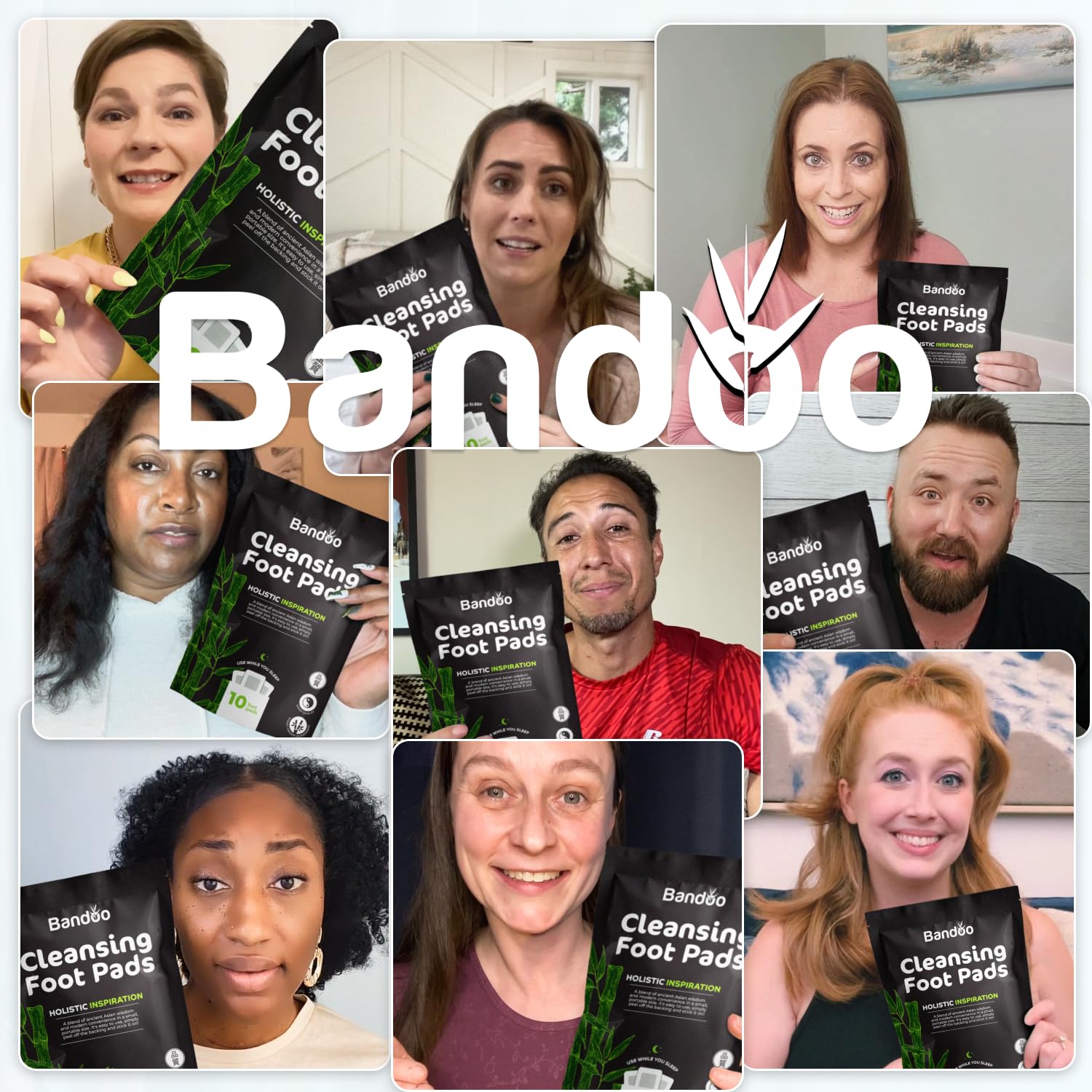 Coussinets Bandoo, bambou naturel, sensation rafraîchissante.